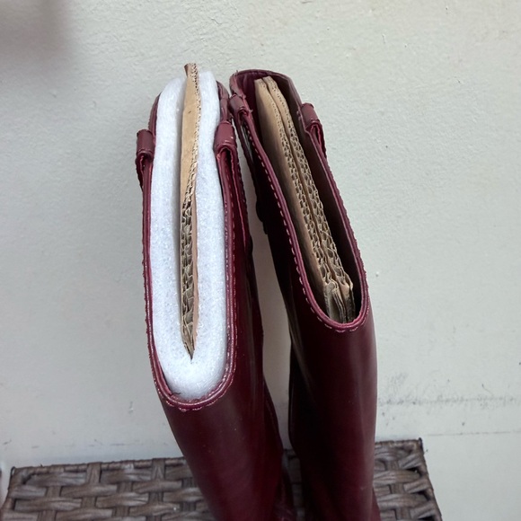 INC Tall Fawne Leather Riding Boots in Merlot (Burgandy), Size 10M Wide Calf - Picture 3 of 7